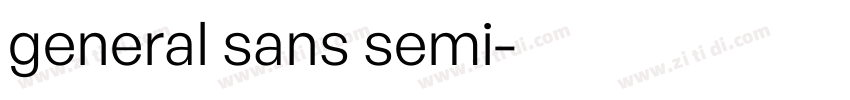 general sans semi字体转换
